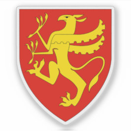 Wapen van het graafschap Troms, Noorwegen Sticker