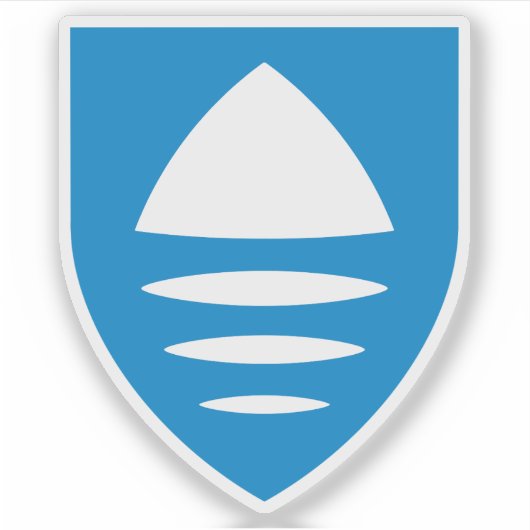 Wapen van het graafschap Viken, Noorwegen Sticker (Voorkant)
