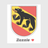 Wapen van het kanton Bern, Zwitserland Sticker (Vel)