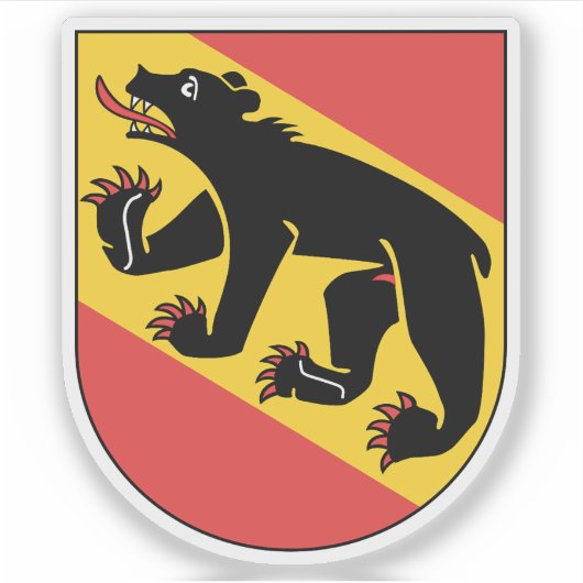 Wapen van het kanton Bern, Zwitserland Sticker (Voorkant)