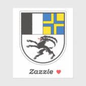 Wapen van het kanton Graubünden, Zwitserland Sticker (Vel)