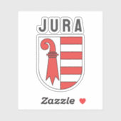 Wapen van het kanton Jura, Zwitserland Sticker (Vel)