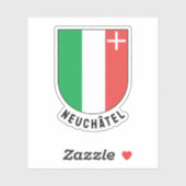 Wapen van het kanton Neuchâtel Sticker (Vel)