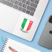 Wapen van het kanton Neuchâtel Sticker (Laptop met iPhone)