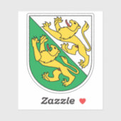 Wapen van het kanton Thurgau, Zwitserland Sticker (Vel)