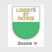 Wapen van het kanton Vaud, Zwitserland Sticker (Vel)
