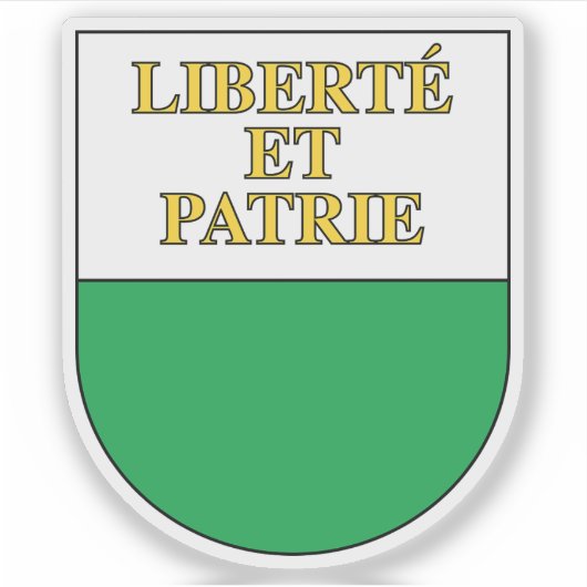 Wapen van het kanton Vaud, Zwitserland Sticker (Voorkant)