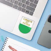 Wapen van het kanton Vaud, Zwitserland Sticker (Laptop met iPhone)