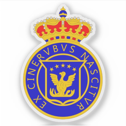 Wapen van het Koninkrijk Haïti (1814-1820) Sticker (Voorkant)