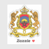 Wapen van het Koninkrijk Marokko Sticker (Vel)