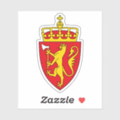 Wapen van het Koninkrijk Noorwegen Sticker (Vel)