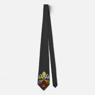 Wapen van het Vaticaan Premium Kunst Embleem Stropdas