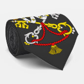 Wapen van het Vaticaan Premium Kunst Embleem Stropdas (Opgerold)