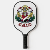 Wapen van het Vorstendom Sealand Pickleball Paddle (Voorkant)