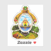 Wapen van Honduras Sticker (Vel)