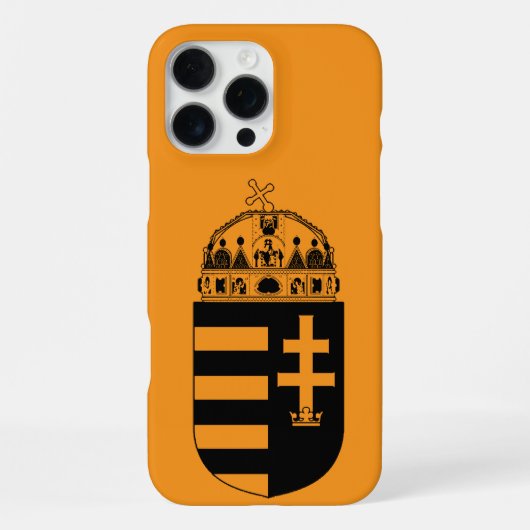 Wapen van Hongarije iPhone Hoesje (Achterkant)