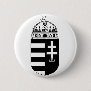 Wapen van Hongarije Ronde Button 5,7 Cm