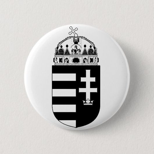 Wapen van Hongarije Ronde Button 5,7 Cm (Voorkant)