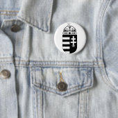 Wapen van Hongarije Ronde Button 5,7 Cm (In situ)
