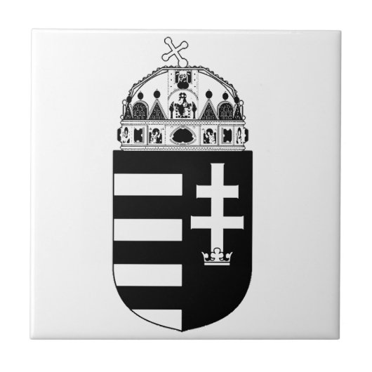 Wapen van Hongarije Tegeltje (Voorkant)