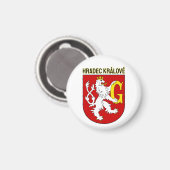 Wapen van Hradec Králové, Tsjechië Magneet (Voorkant / Achterkant)