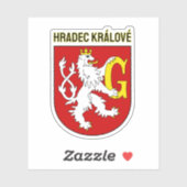 Wapen van Hradec Králové, Tsjechië Sticker (Vel)