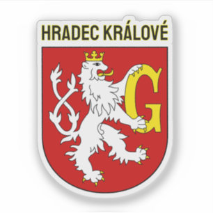 Wapen van Hradec Králové, Tsjechië Sticker