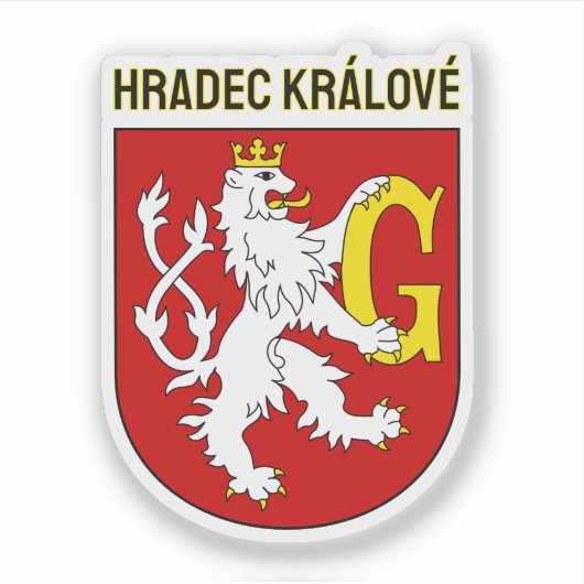 Wapen van Hradec Králové, Tsjechië Sticker (Voorkant)