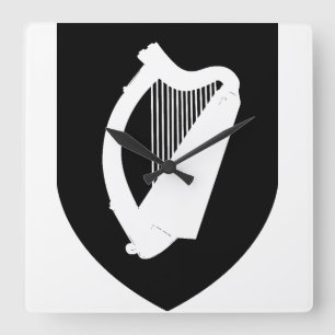 Wapen van Ierland Vierkante Klok