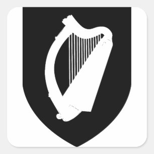 Wapen van Ierland Vierkante Sticker