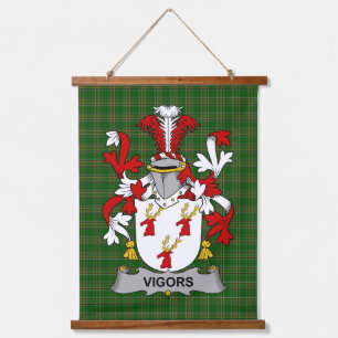 Wapen van Ierse Vigors Familie Wapen Crest Hangend Wandkleed