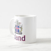 Wapen van IJsland Koffiemok (Voorkant links)
