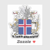 Wapen van IJsland Sticker (Vel)