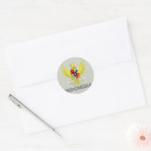 Wapen van Indonesië Ronde Sticker (Envelop)