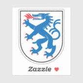 Wapen van Ingolstadt, Duitsland Sticker (Vel)