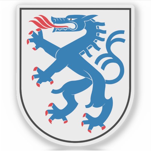Wapen van Ingolstadt, Duitsland Sticker (Voorkant)