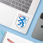 Wapen van Ingolstadt, Duitsland Sticker (Laptop met iPhone)