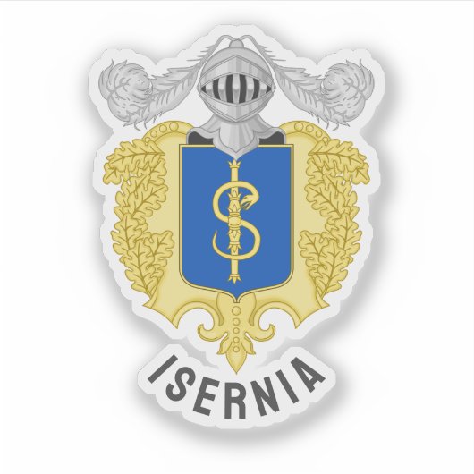 Wapen van Isernia, Italië Sticker (Voorkant)