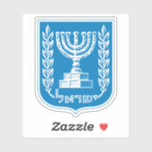 Wapen van Israël Sticker (Vel)