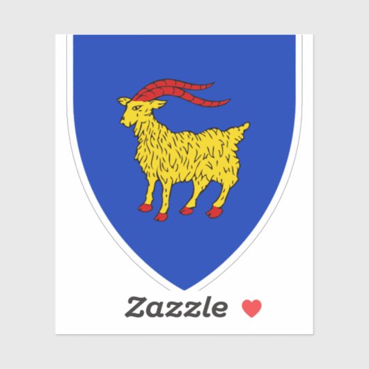 Wapen van Istrië in Kroatië Sticker (Vel)