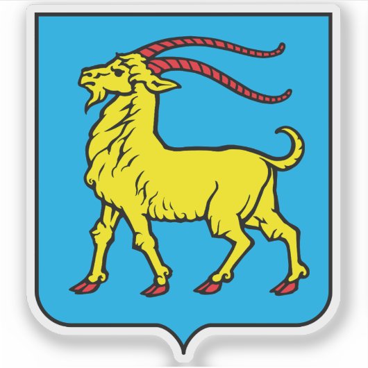 Wapen van Istrië, Kroatië Sticker (Voorkant)