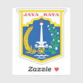 Wapen van Jakarta, Indonesië Sticker (Vel)