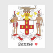 Wapen van Jamaica Sticker (Vel)