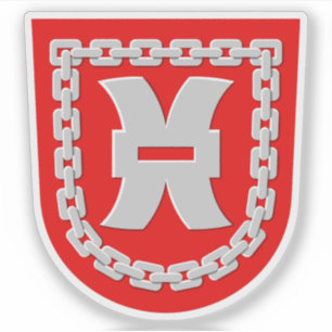 Wapen van Jamsa (Jämsä), Finland Sticker