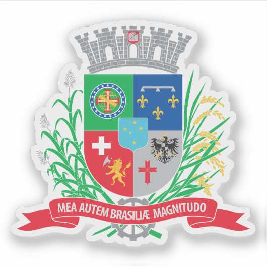 Wapen van Joinville, Brazilië Sticker (Voorkant)