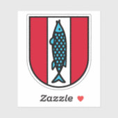 Wapen van Kaiserslautern, Duitsland Sticker (Vel)