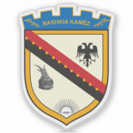 Wapen van Kamëz, Albanië Sticker