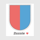 Wapen van kanton Ticino, Zwitserland Sticker (Vel)