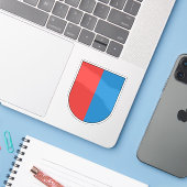 Wapen van kanton Ticino, Zwitserland Sticker (Laptop met iPhone)