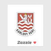 Wapen van Karlsbad, Tsjechië Sticker (Vel)